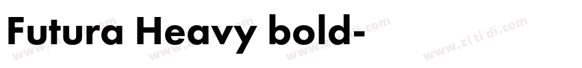 Futura Heavy bold字体转换